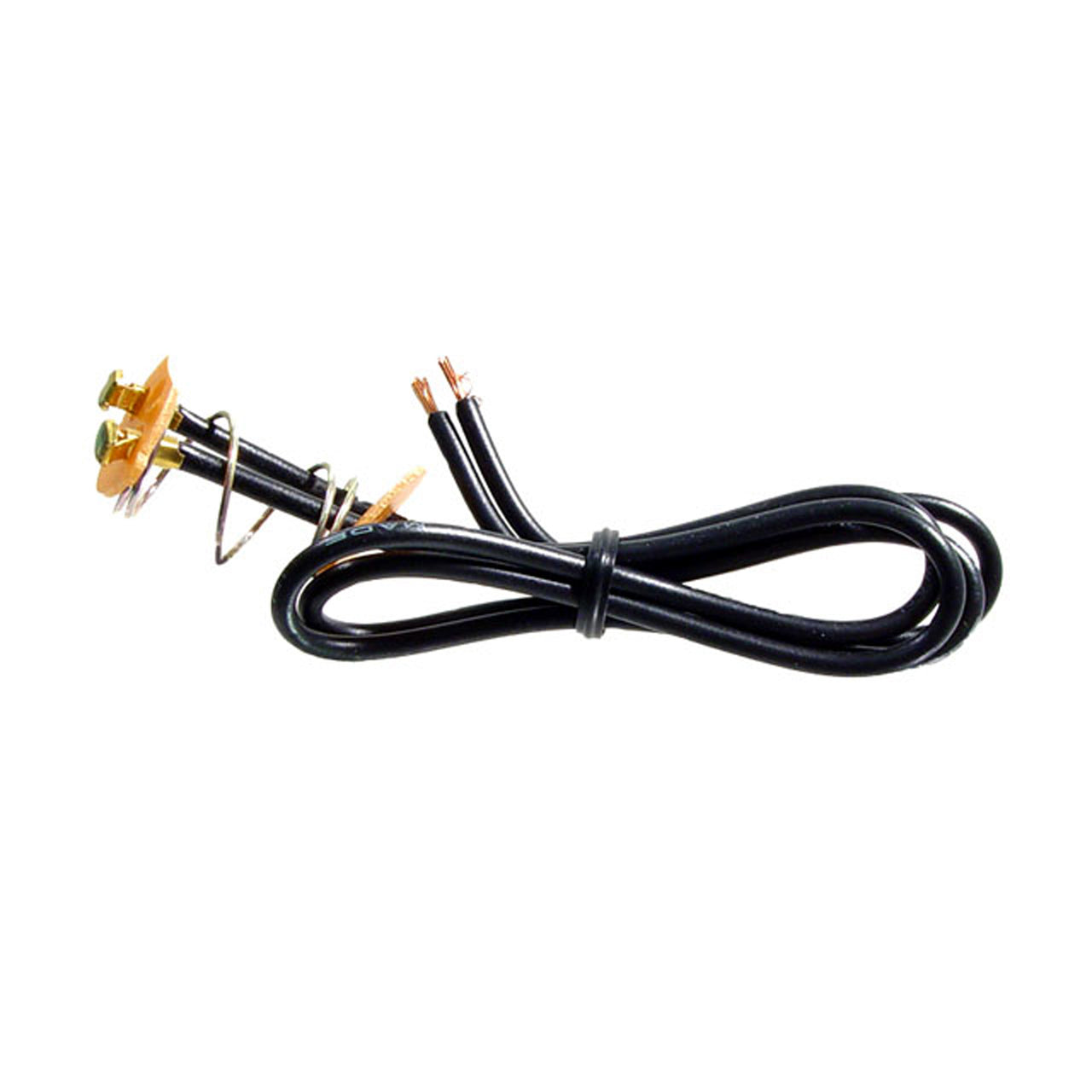 Pt 3 Pigtail Connector Double Wire Lead 12" Long Aligned Ears