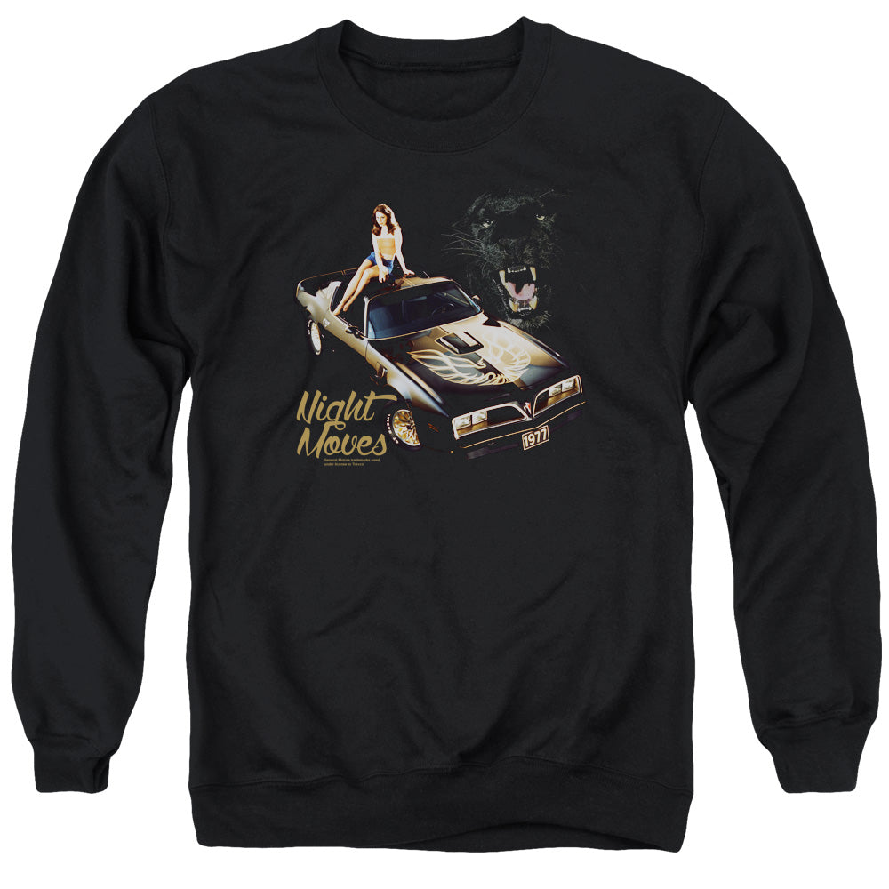 Pontiac Night Moves-Adult Crewneck Sweatshirt-Black