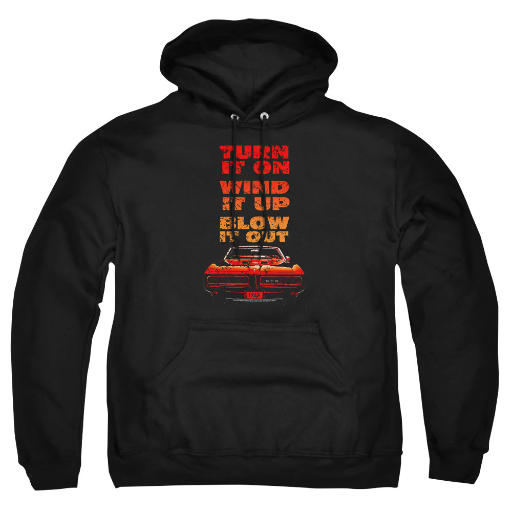 Pontiac Blow It Out GTO Adult Pullover Hoodie - Black