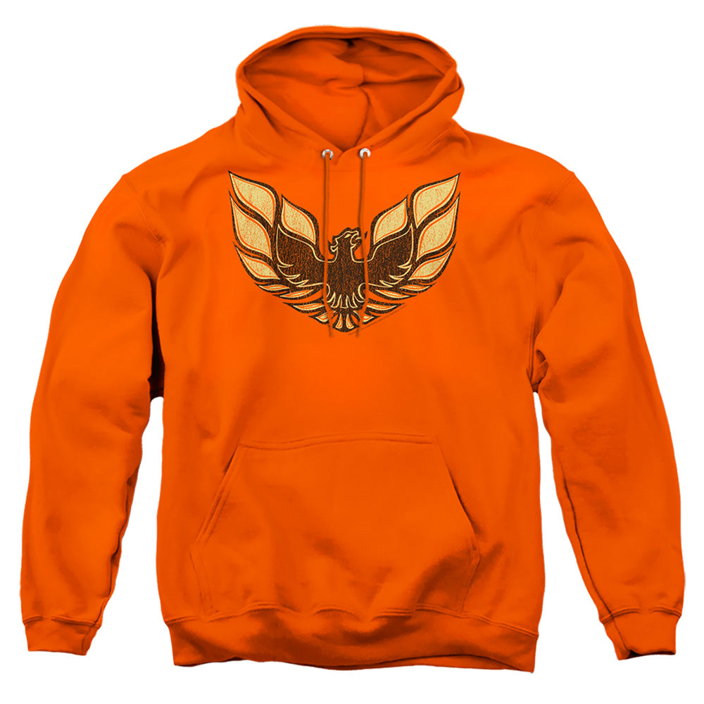 Pontiac Ross 1975 Bird-Adult Pullover Hoodie-Orange