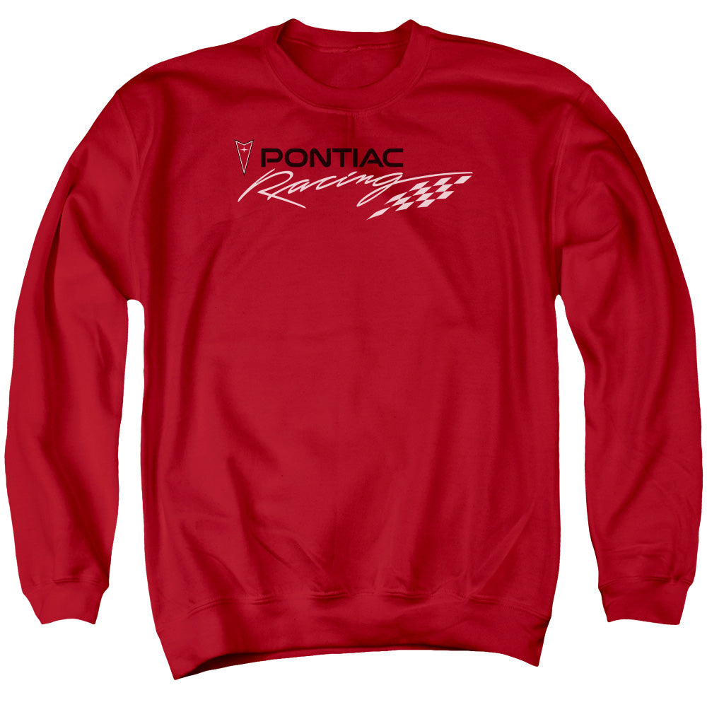 Red Pontiac Racing-Adult Crewneck Sweatshirt-Red