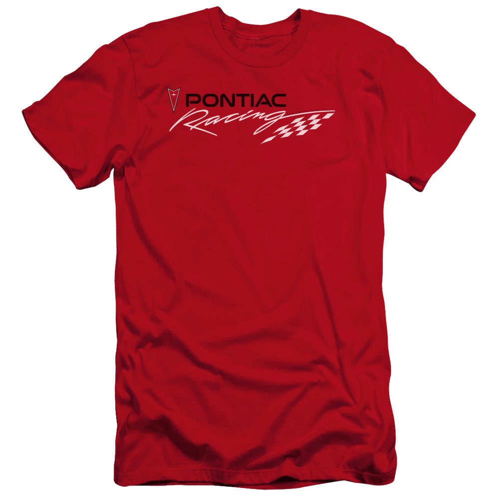 Pontiac Red Pontiac Racing-Premium Canvas Adult Slim Fit 30/1-Red