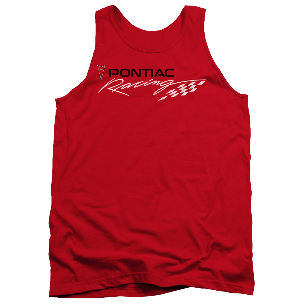 Pontiac Red Pontiac Racing-Adult Tank Top-Red