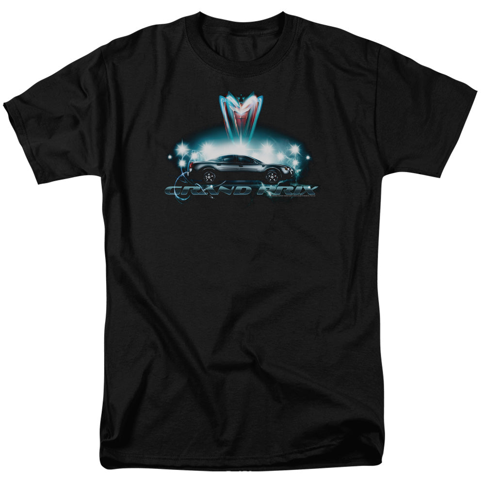 Pontiac Silver Grand Prix-Adult Regular Fit Short Sleeve-Black