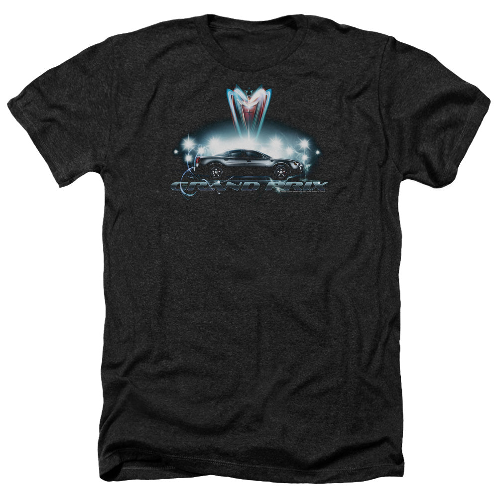 Pontiac Silver Grand Prix-Adult Regular Fit Heather Short Sleeve-Charcoal