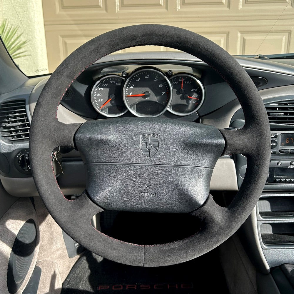 1996-04 Porsche Boxster steering wheel cover - 4-spoke
