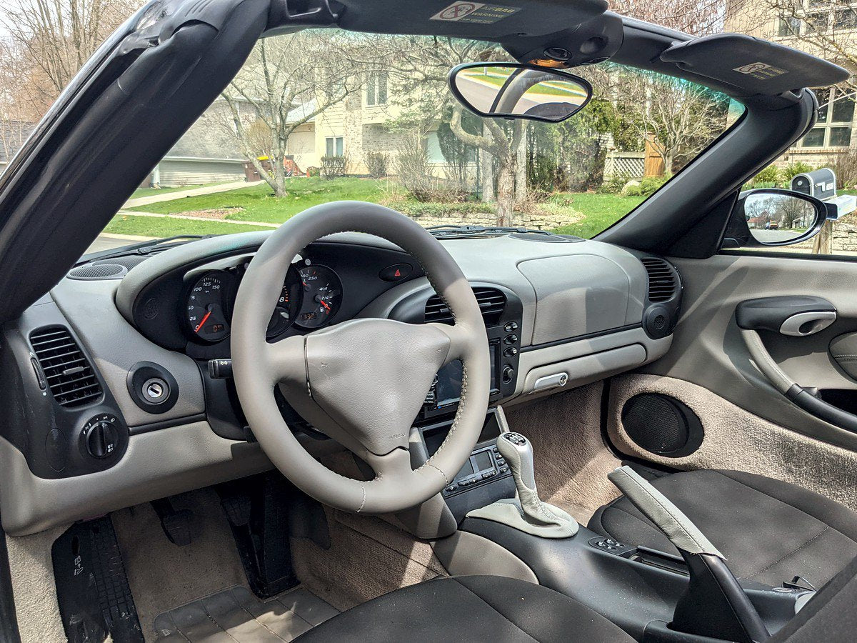 1996-04 Porsche Boxster steering wheel cover - 3-spoke