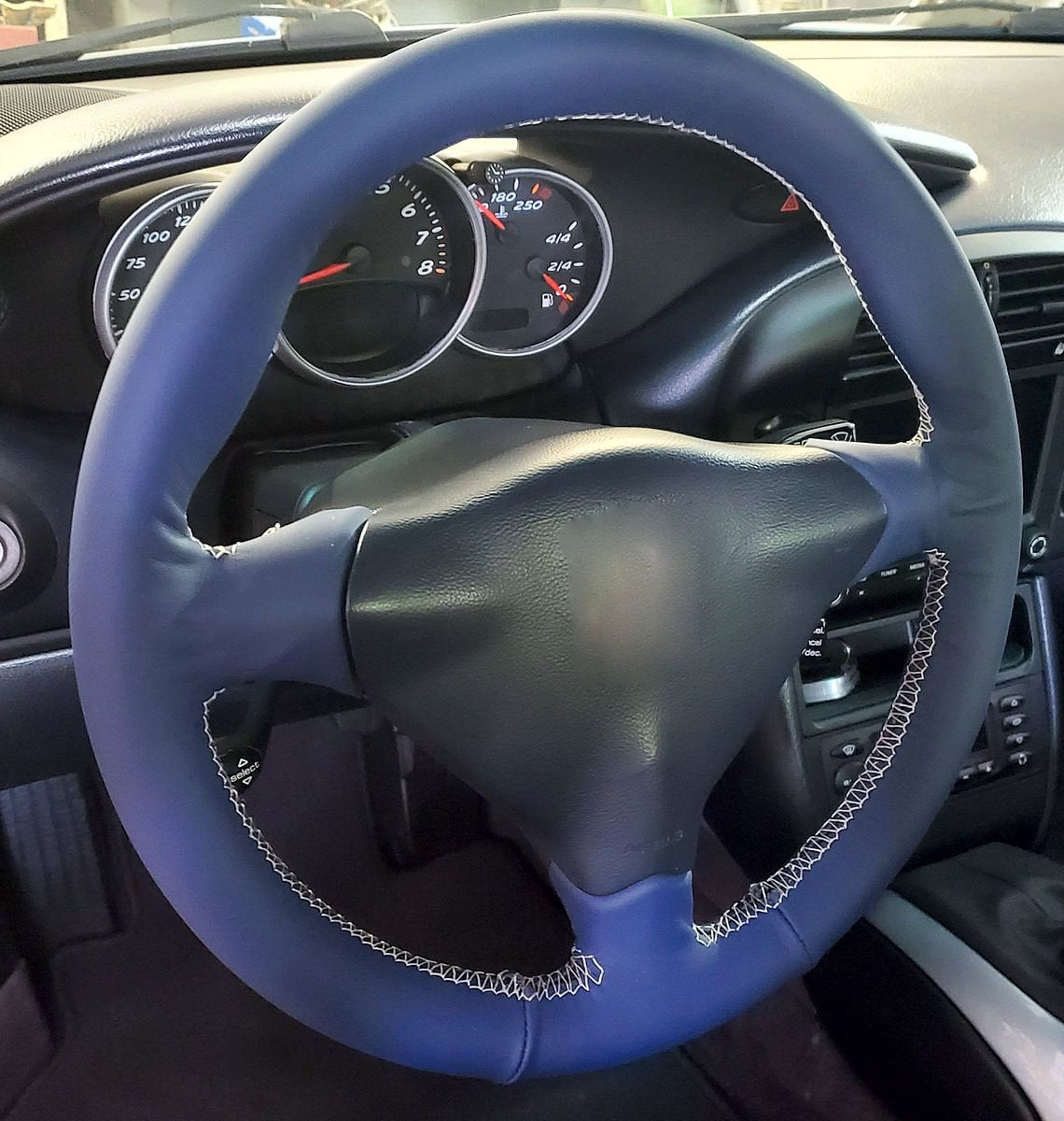 1996-04 Porsche Boxster steering wheel cover - 3-spoke