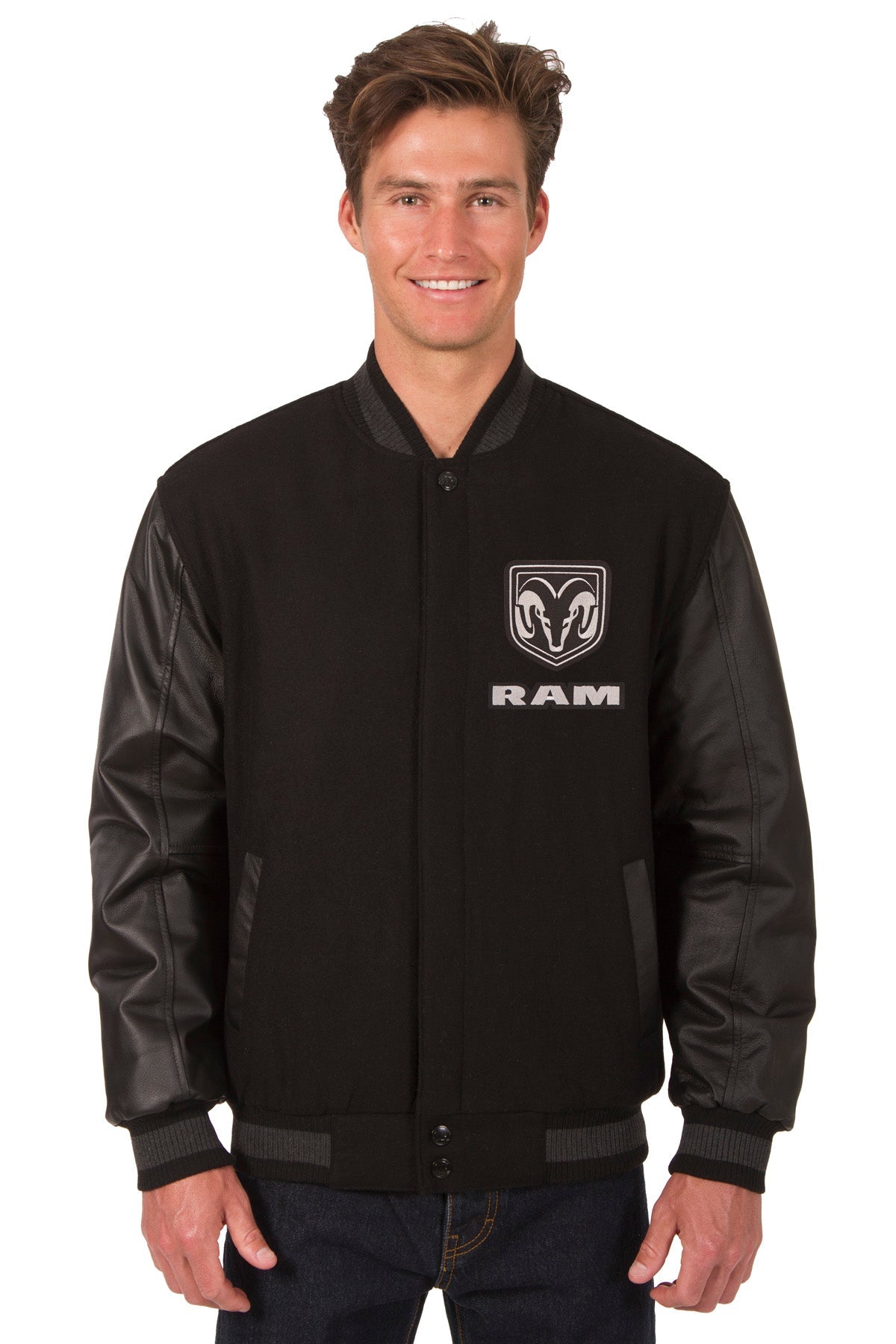 Ram Wool and Leather Reversible Jacket