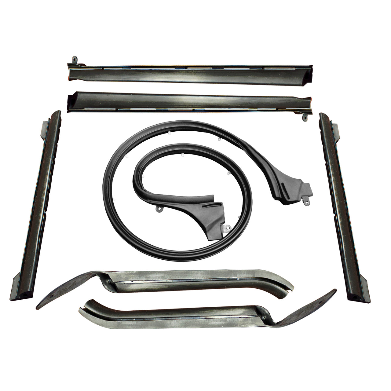 Rr 1501 Convertible Top-Rail Kit Chevrolet Camaro 1968-1969