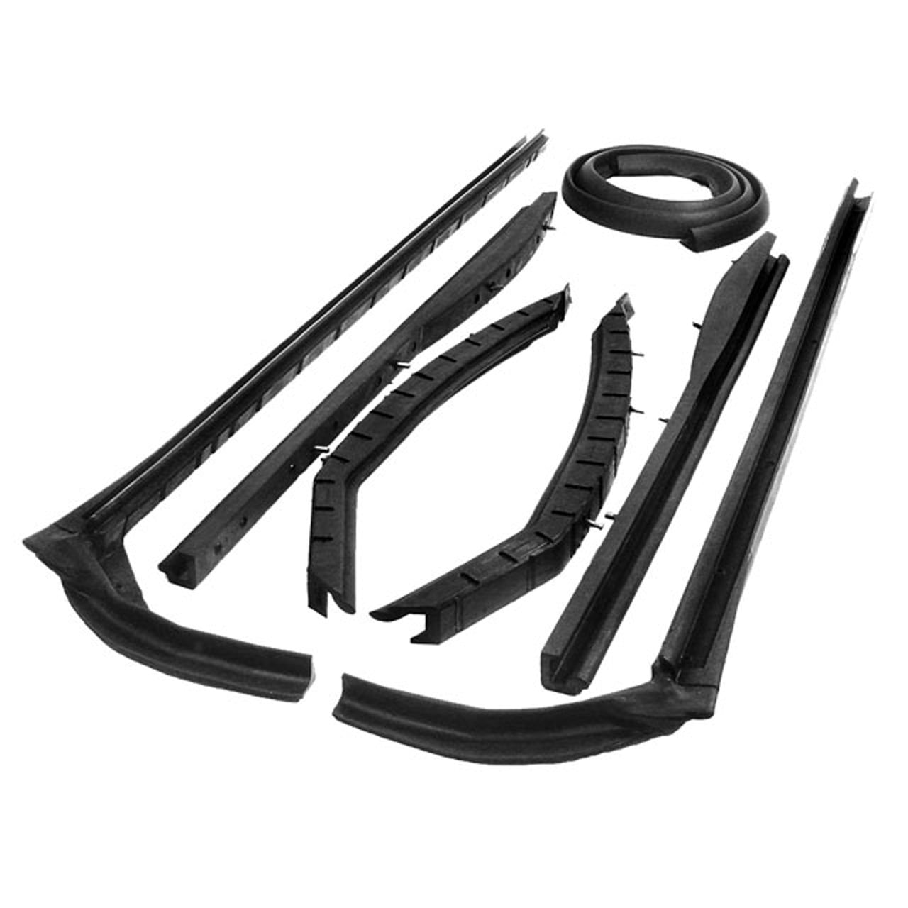 Rr 1702 Molded Roof Rail Seals, For Convertibles Buick Century 1957-1958, Special 1957-1958 4695123/4, 4695125/6, 4695127/8