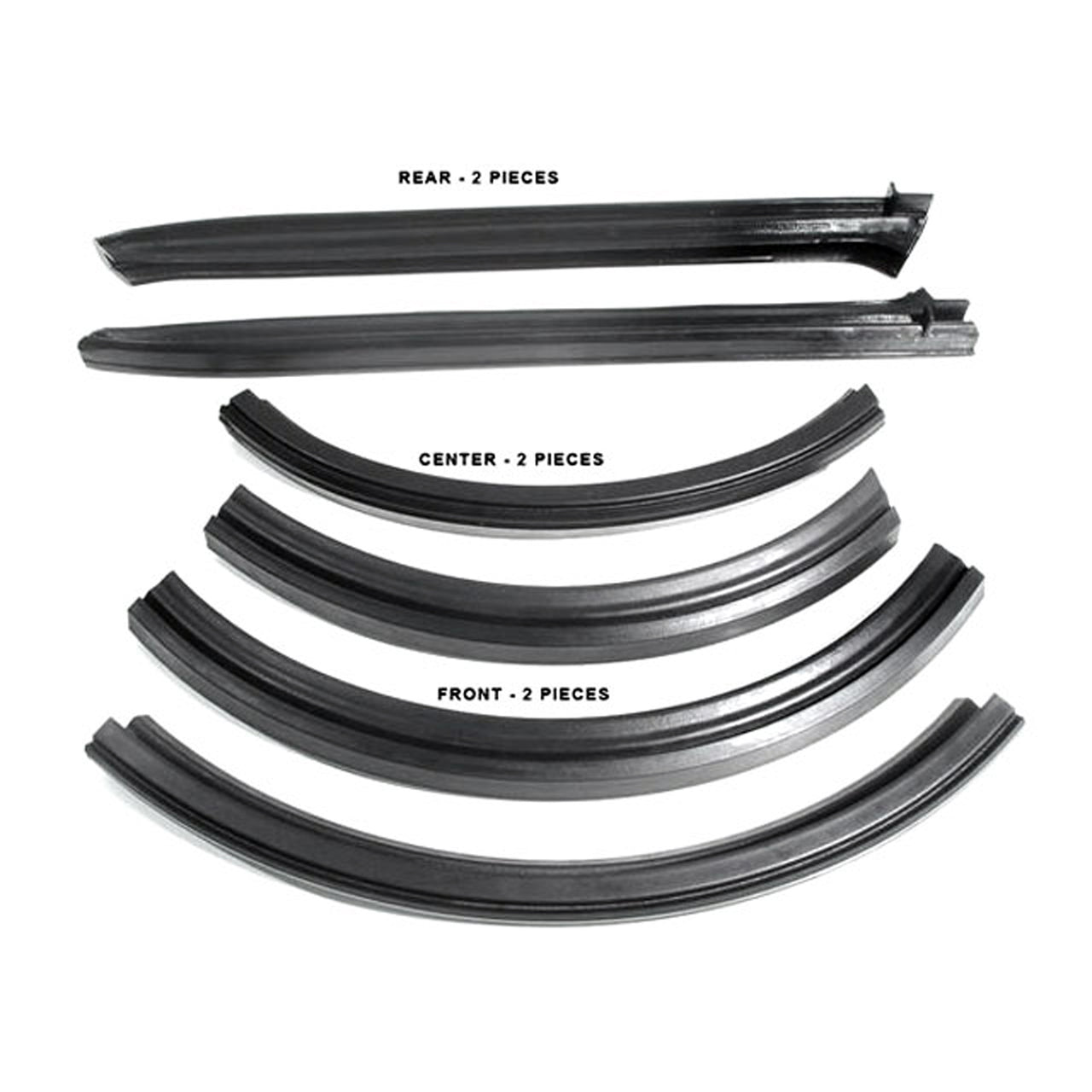 Rr 4500-B Convertible Roof Rail Seals Dodge Coronet 1965, Dart 1962, Polara 1962-1964