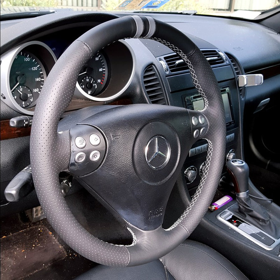 2000-07 Mercedes C-class W203 steering wheel cover - 3-spoke