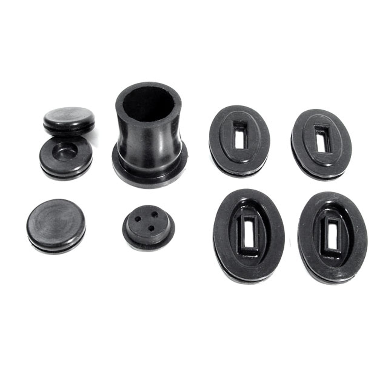 Smk 81 Fuel Injection Grommet Kit 9-Piece Set Pontiac Bonneville 1957-1958, Catalina 1957-1958, Chieftain 1957-1958, Star Chief 1957-1958