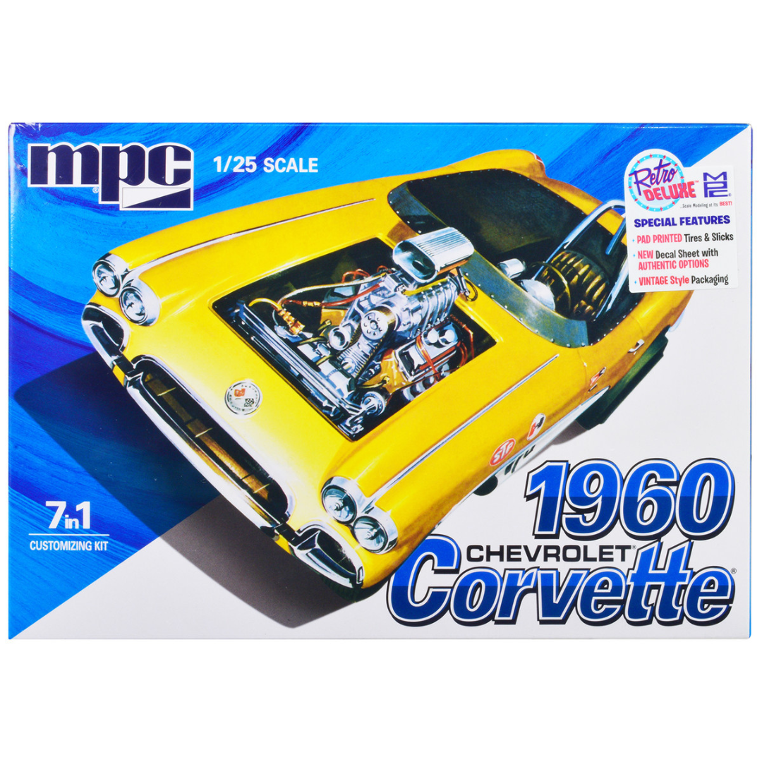 Skill 2 Model Kit 1960 Chevrolet Corvette 7-in-1 Kit 1/25 Scale Model