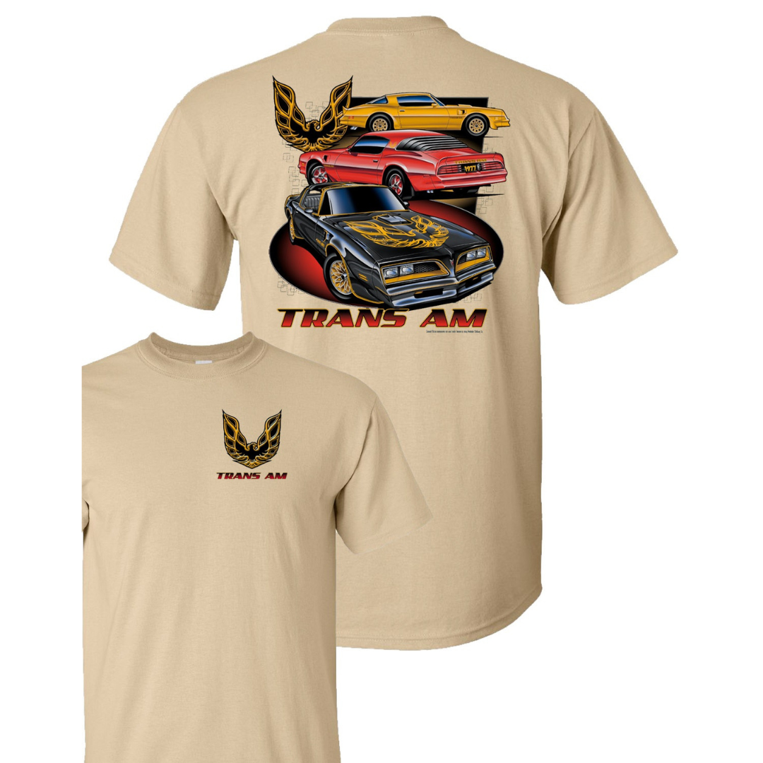 Pontiac Trans Am Three Cars T-Shirt