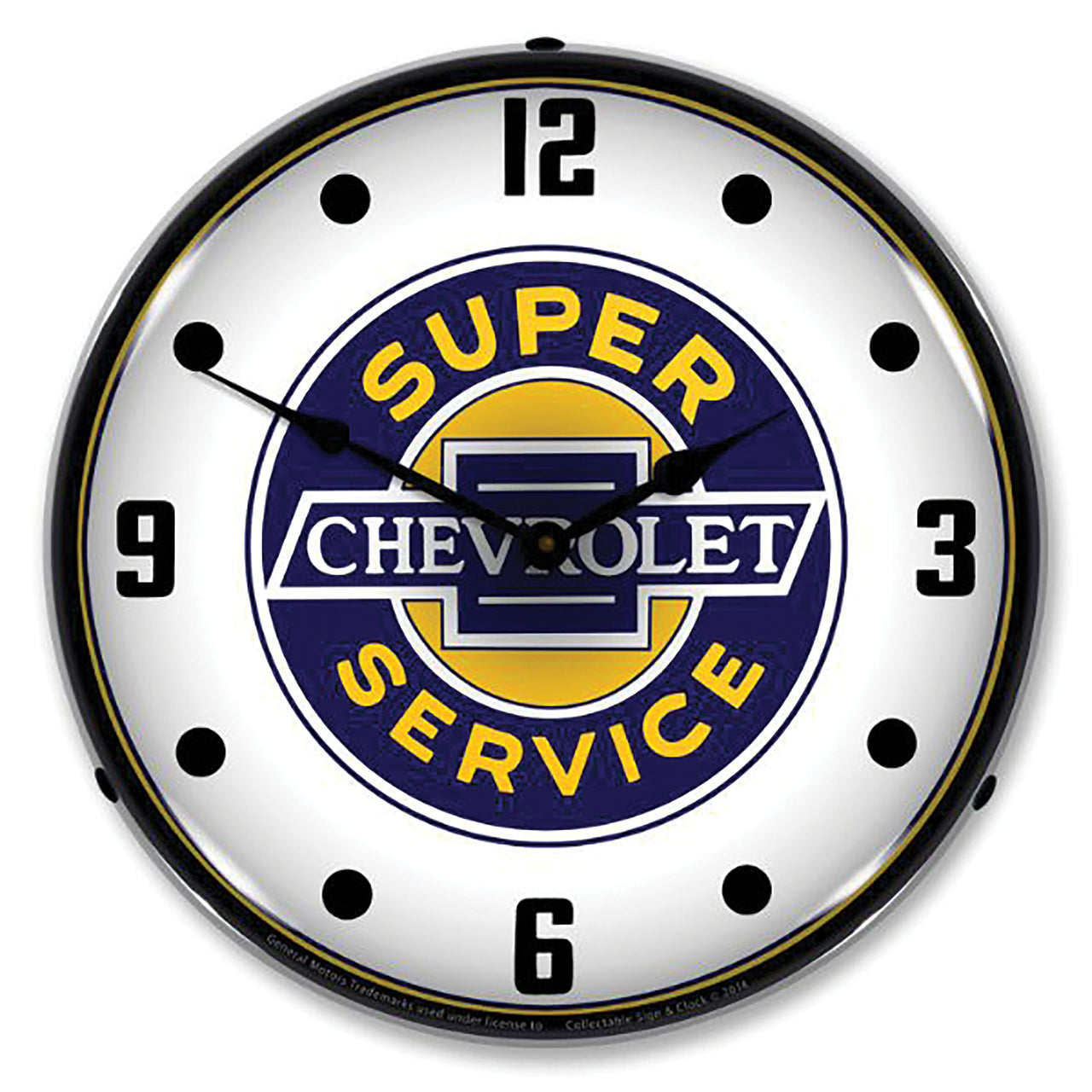 1953-2020 Universal LED Clock Chevrolet Super Service - CA-UN0061-Corvette-Store-Online