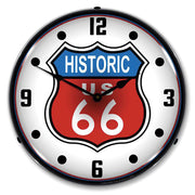 1953-2020 Universal LED Clock Historic Route 66 - CA-UN0086-Corvette-Store-Online