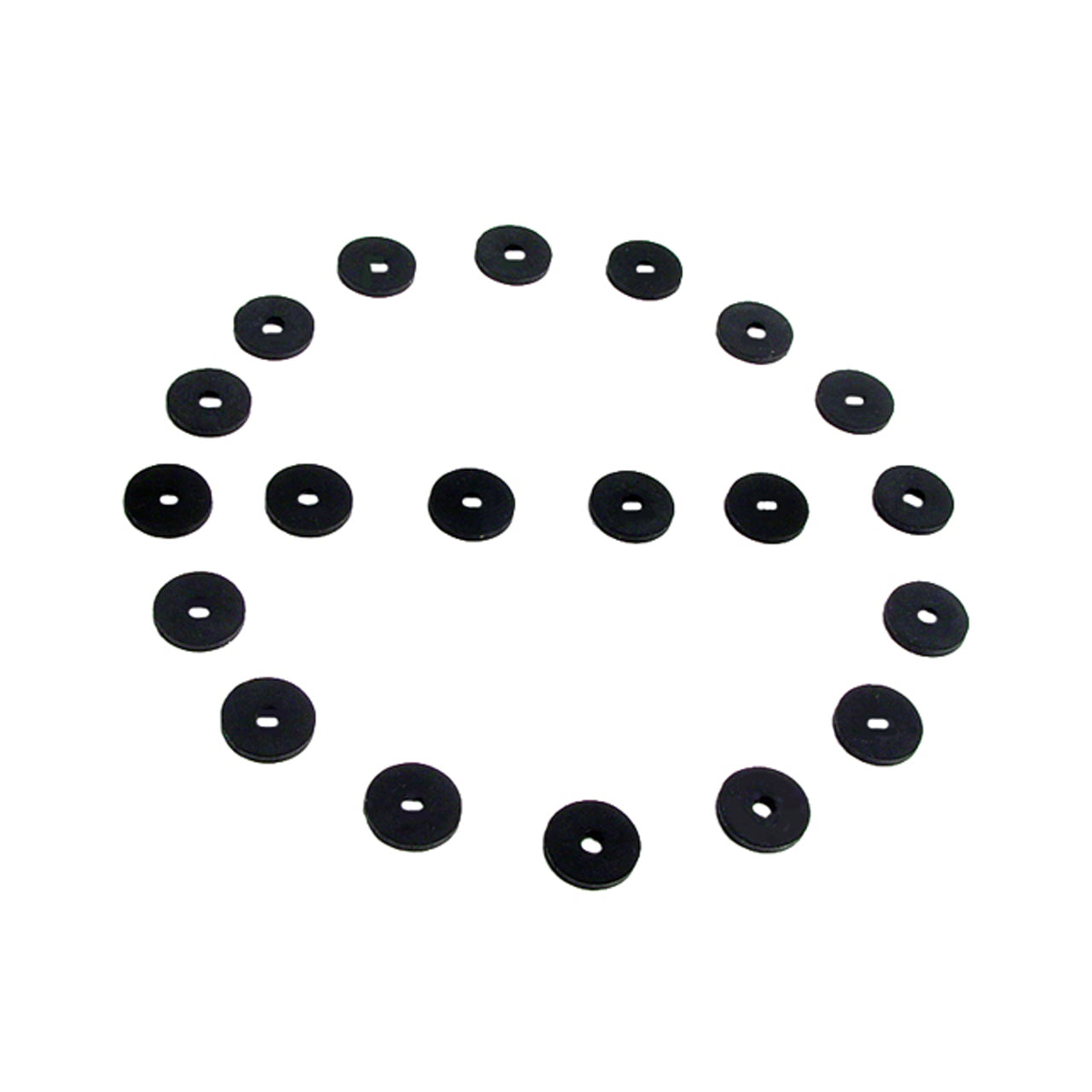 Uw 11 Flat Rubber Washers 1/8" Id, 1/2 Od, 1/16" Thick