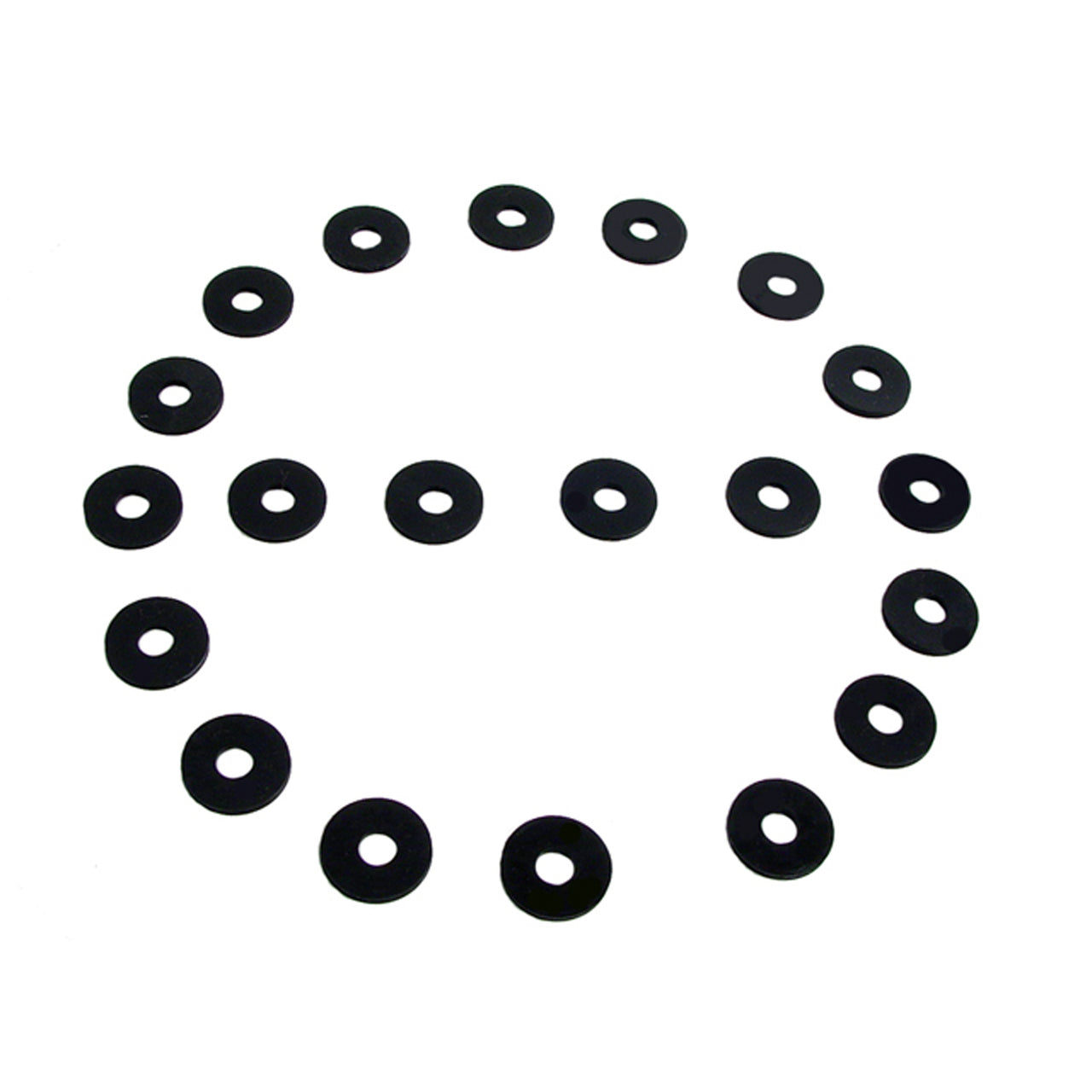 Uw 15 Flat Rubber Washers 7/32" Id, 5/8" Od, 1/16" Thick