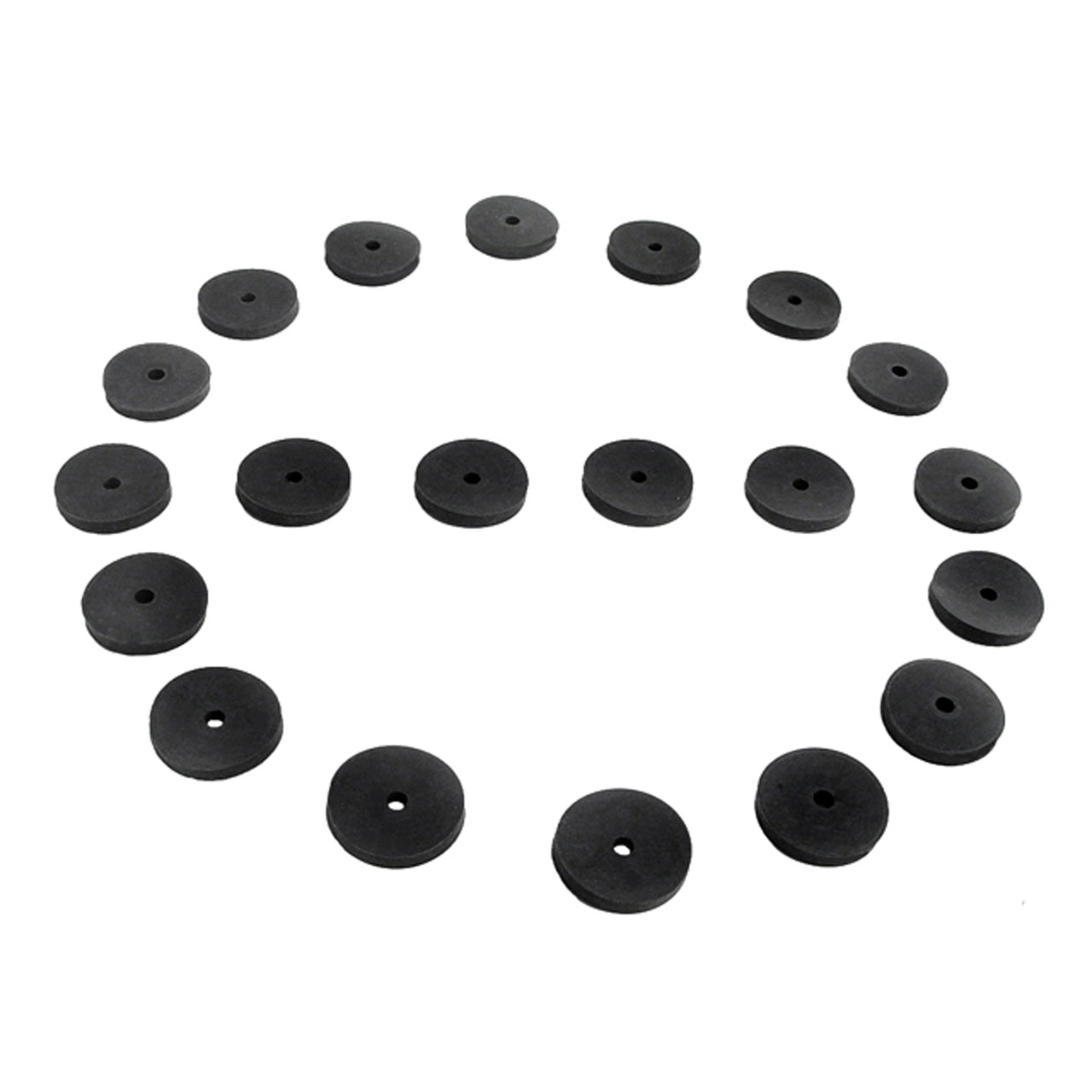 Uw 25 Flat Rubber Washers 1/8" Id, 1" Od, 1/8" Thick