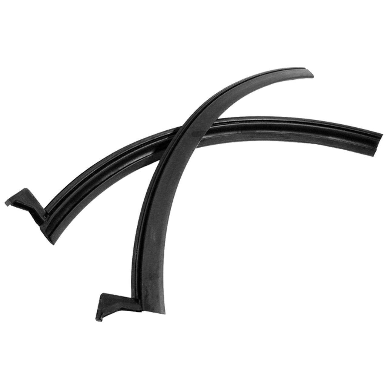 Vs 10 Rear Roll-Up Quarter Window Seals 17-3/8" Long Pair Jeep Commando 1966-1967, Jeepster 1966-1973