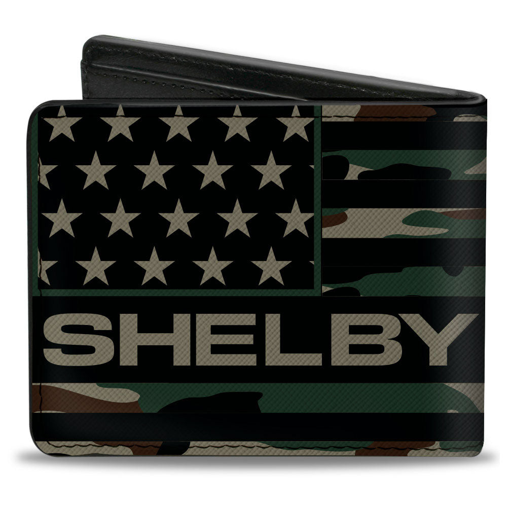 Carroll Shelby Americana Camo & Olive Bi-Fold Wallet