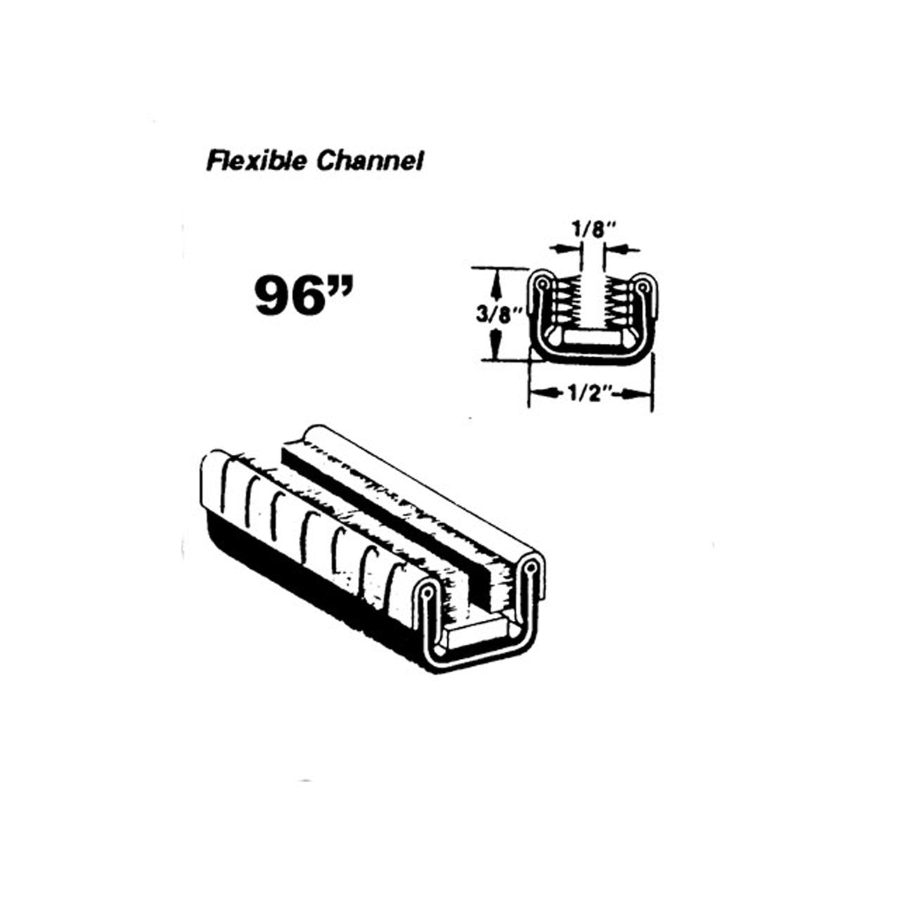 Wc 12-96 Flexible Glass-Run Channel Rubber Covered And Pile Lined Mercedes-Benz 170 D 1949-1961, 170 S 1949-1950, 170 V 1936-1950, 170S 1951-1955