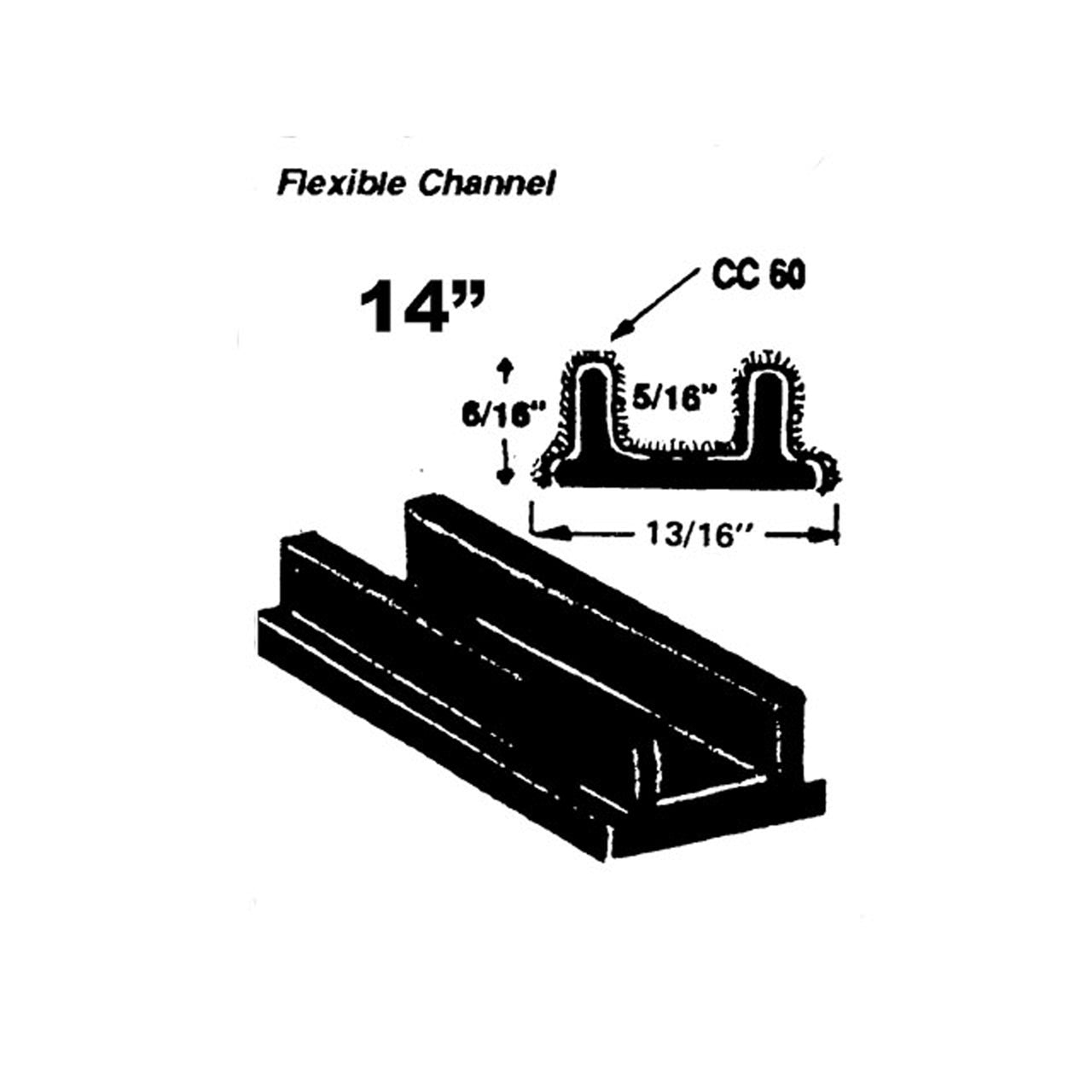Wc 32-14 Flexible Rubber Window Channel Buick Century Series 60 1936-1938, Limited Series 90 1936-1938, Master Six 1926, Standard Six 1926