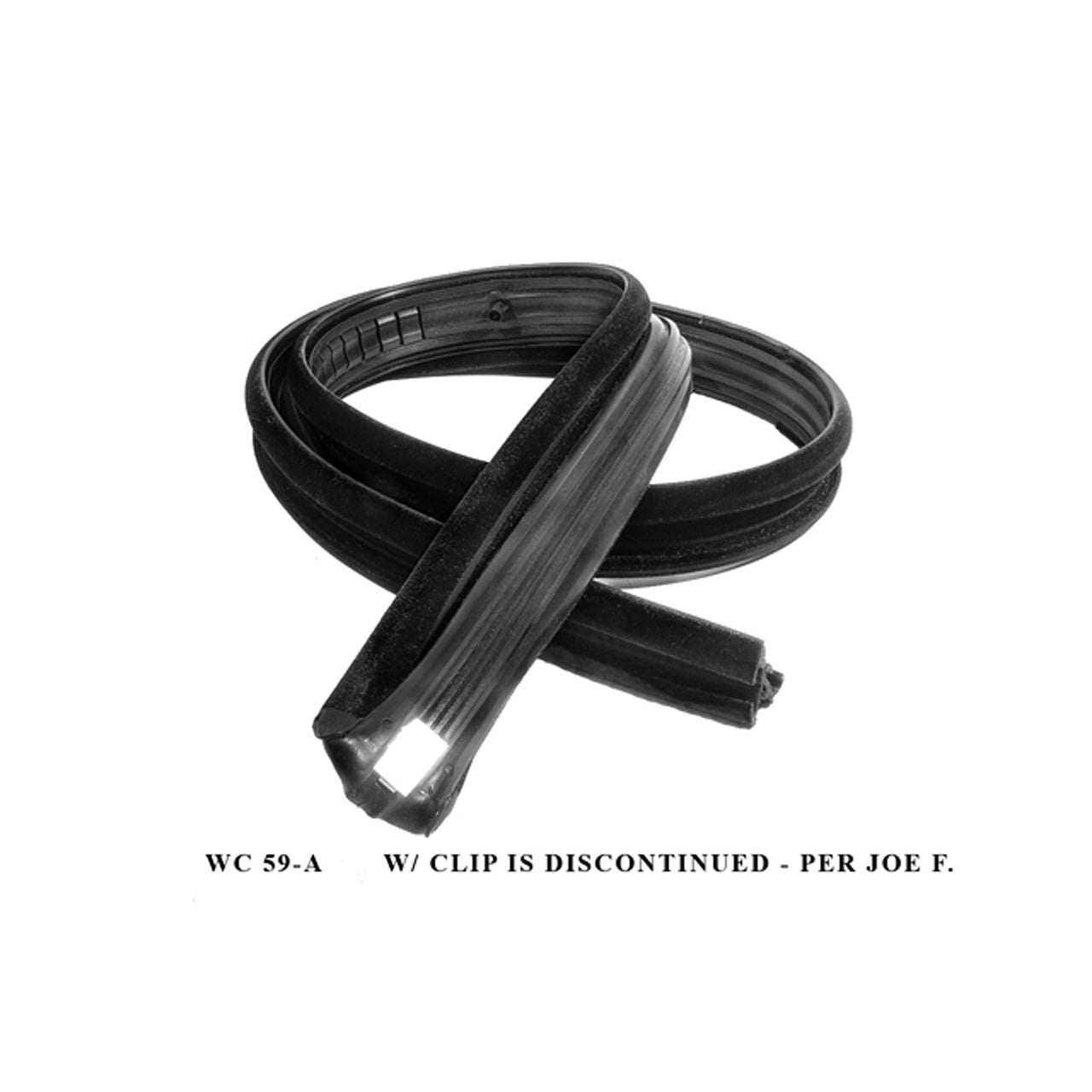 Wc 59-A Complete Glass Run Window Channel, With Metal Insert Each
