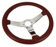 1978-1978 Corvette Leather Steering Wheel - Saffron W/Chrome Spokes - CA-X23833-Corvette-Store-Online