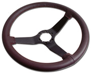 1980-1980 Corvette Reproduction Steering Wheel - Claret Leather W/Black Spokes - CA-X23936-Corvette-Store-Online