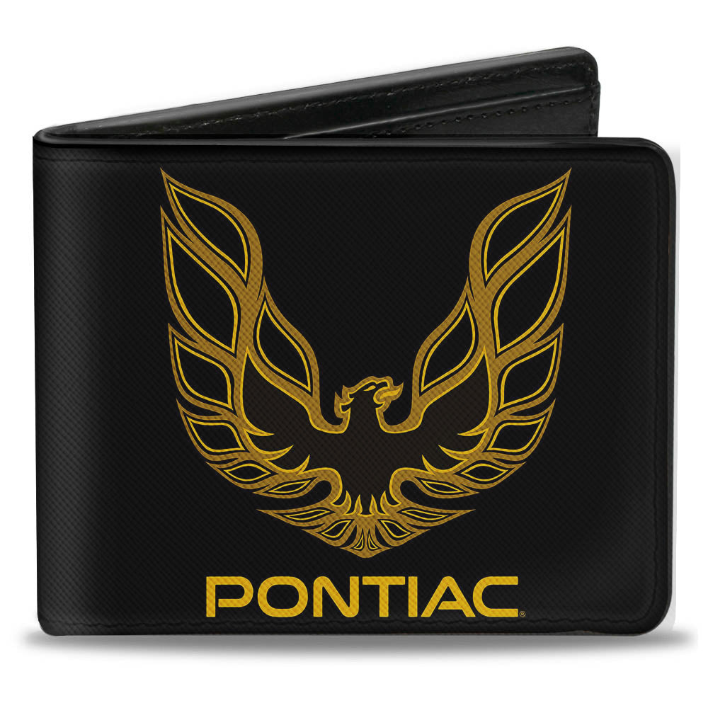 Pontiac Firebird Logo Black & Gold Bi-Fold Wallet