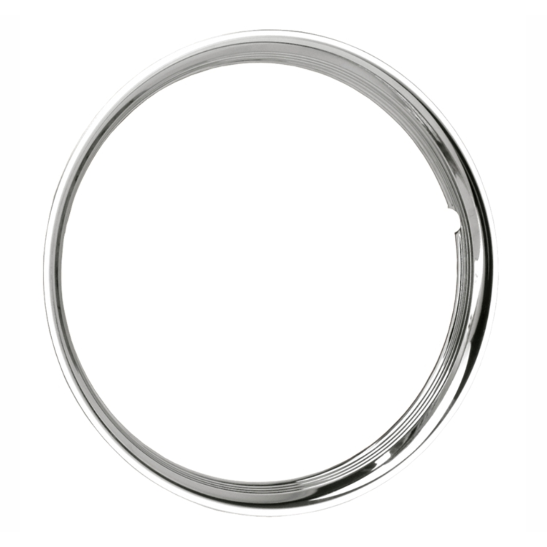 16" Chrome/SS Antique Hot Rod Style Trim Ring Set of 4
