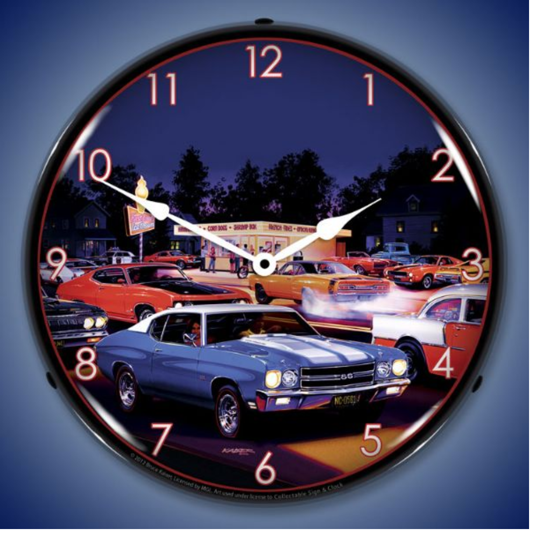 Fast Fred's Lighted Clock