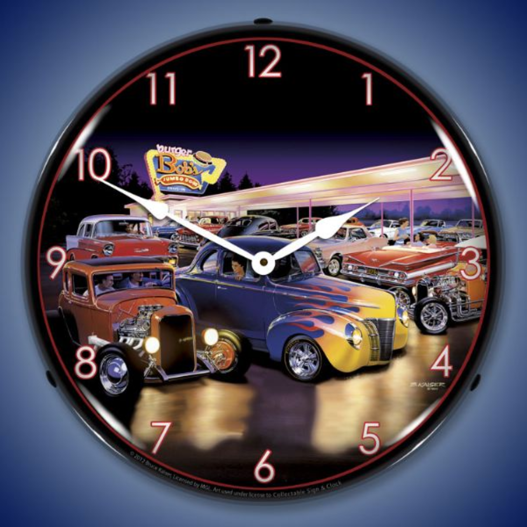 Burger Bobs Clock
