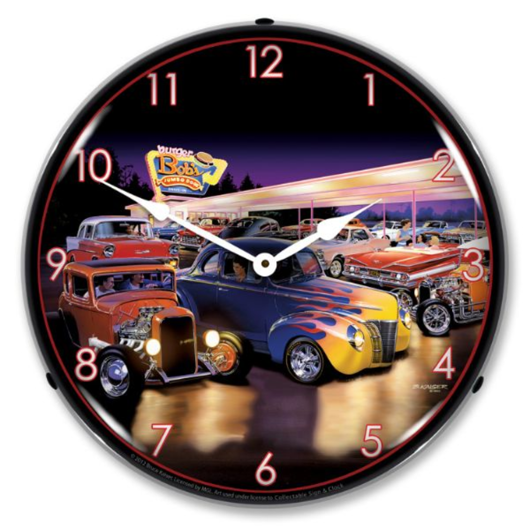Burger Bobs Clock