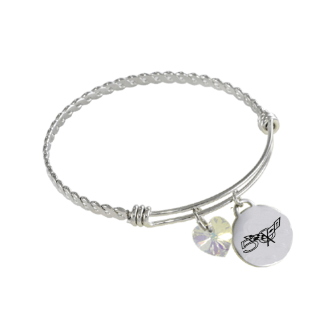 c5-corvette-50th-anniversary-twisted-bangle-charm-bracelet
