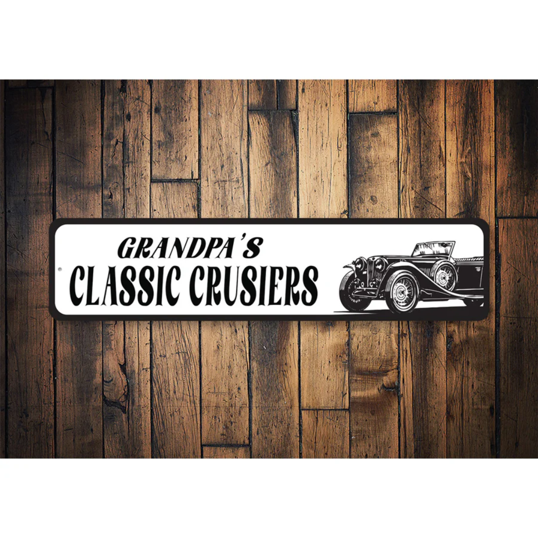 Custom Classic Car Collection Sign - Aluminum Sign