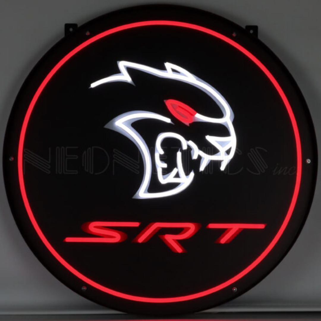 Dodge SRT Redeye 24" LED Flex-Neon Sign in Steel Can