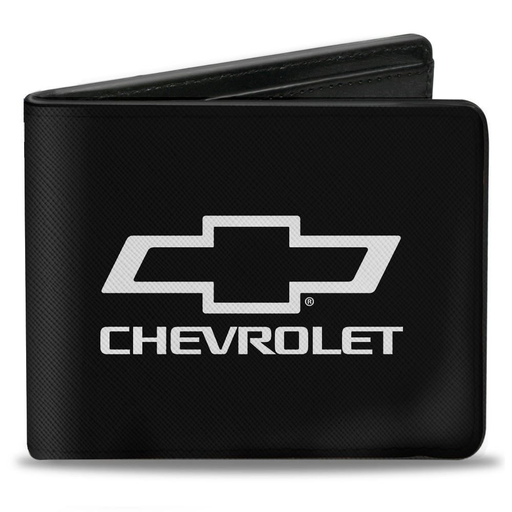 Chevrolet Bowtie + Americana Camo Black Red White & Blue Bi-Fold Wallet
