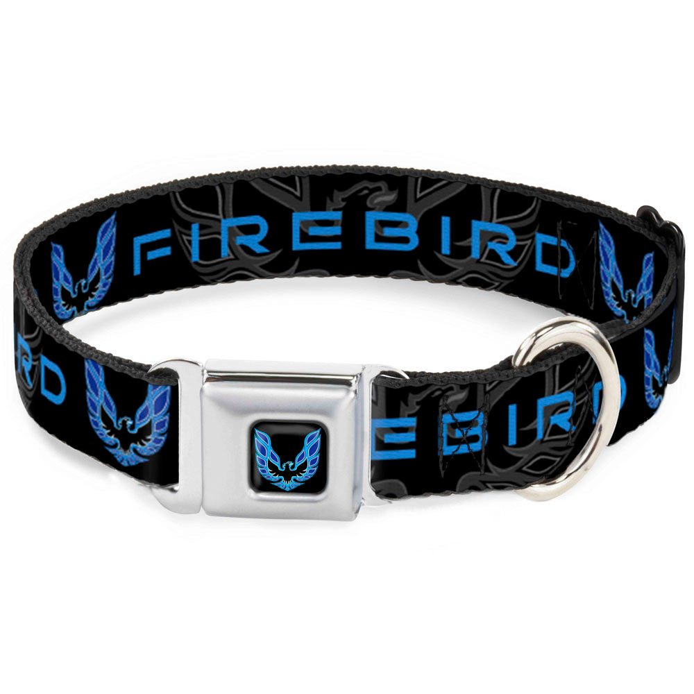 Pontiac Firebird Logo Black & Blues Seatbelt Buckle Collar