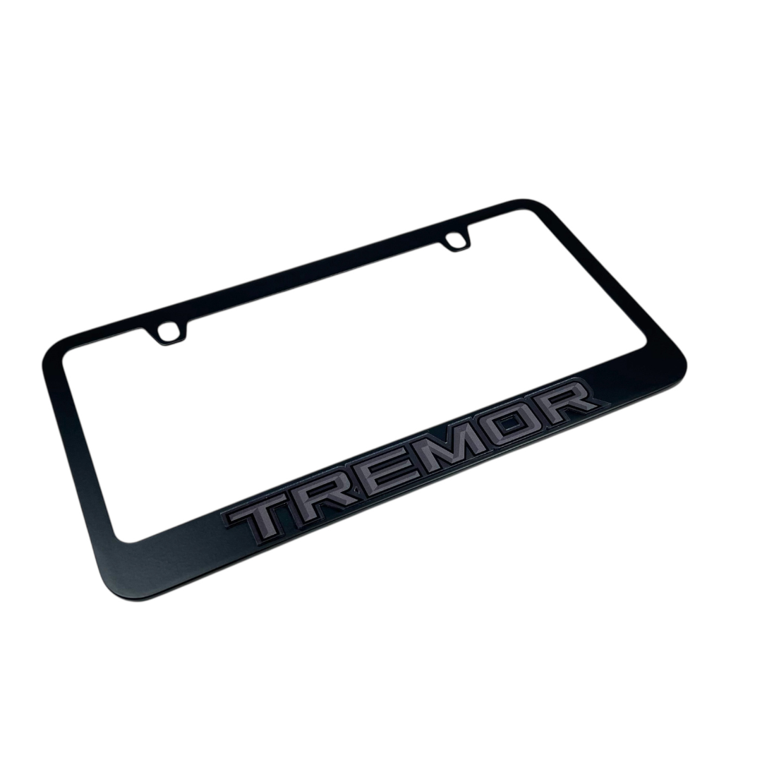 Ford Tremor Blacked Out Black License Plate Frame