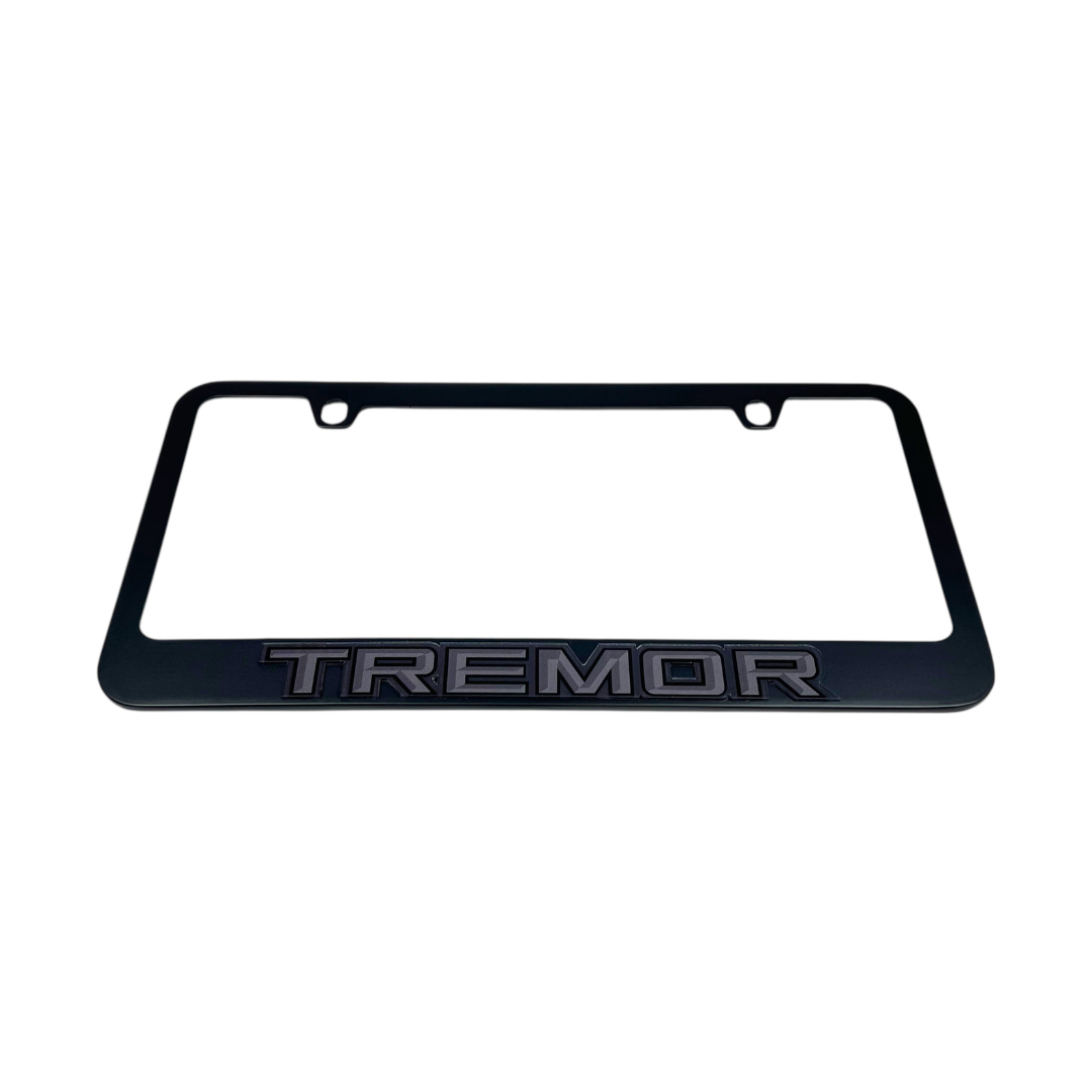 Ford Tremor Blacked Out Black License Plate Frame