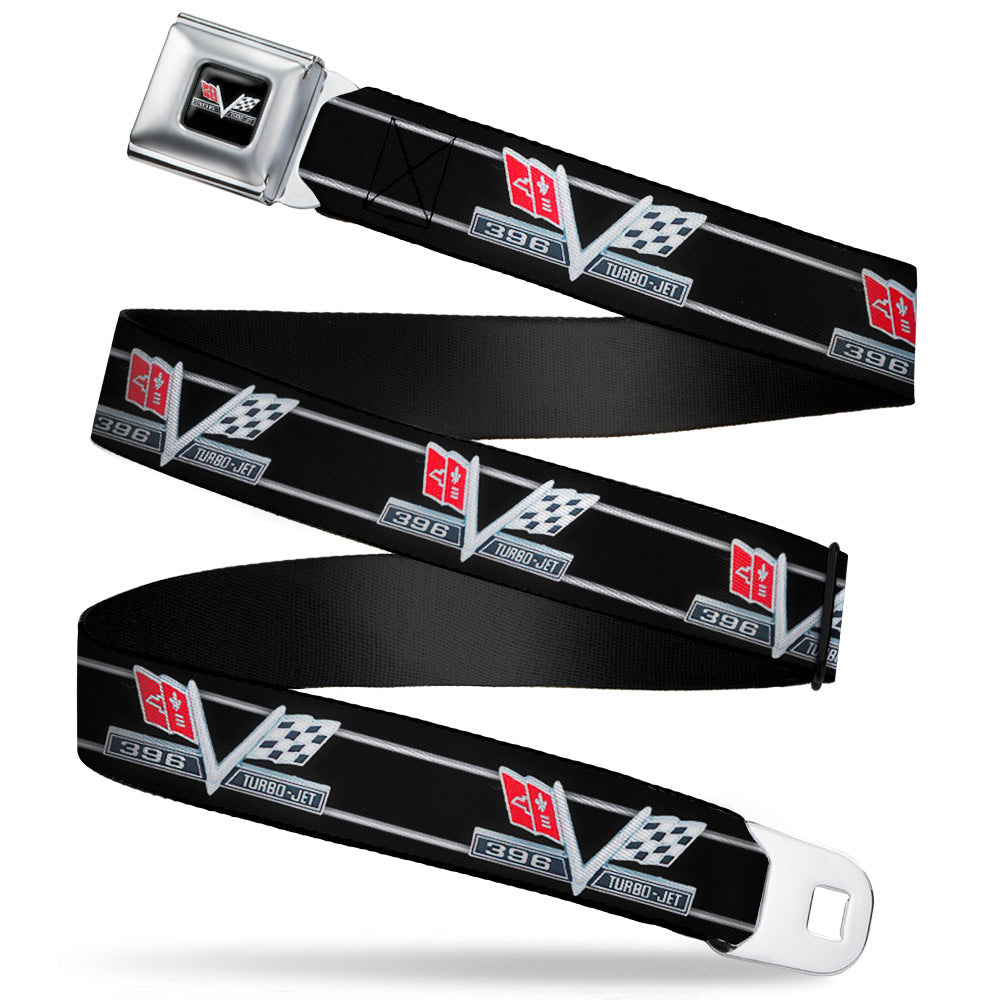 1967 Impala 396 Turbo-Jet V Emblem Seatbelt Belt