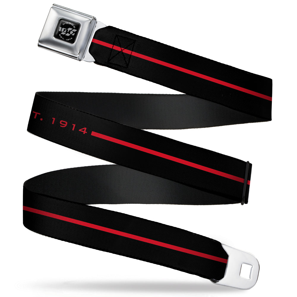 Dodge 100th Anniversary Logo Brushed w/ Seatbelt Belt