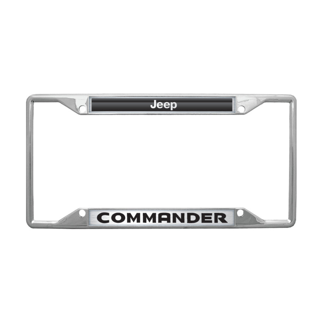 Jeep Commander Chrome License Plate Frame