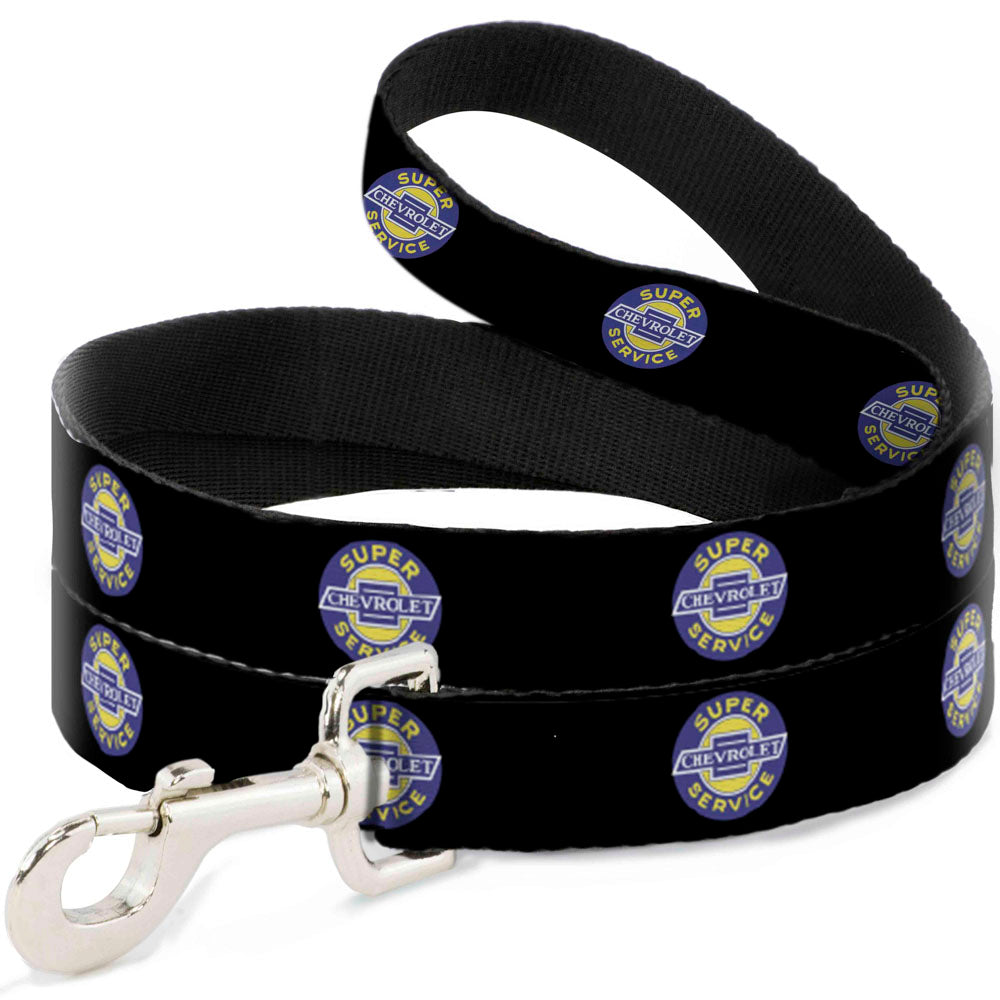 Chevrolet Super Service Logo Black Dog Leash