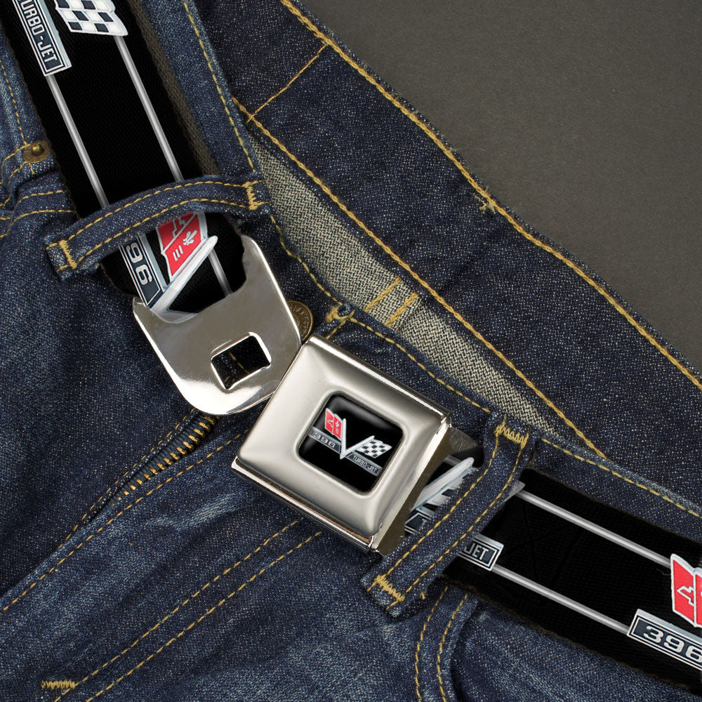 1967 Impala 396 Turbo-Jet V Emblem Seatbelt Belt
