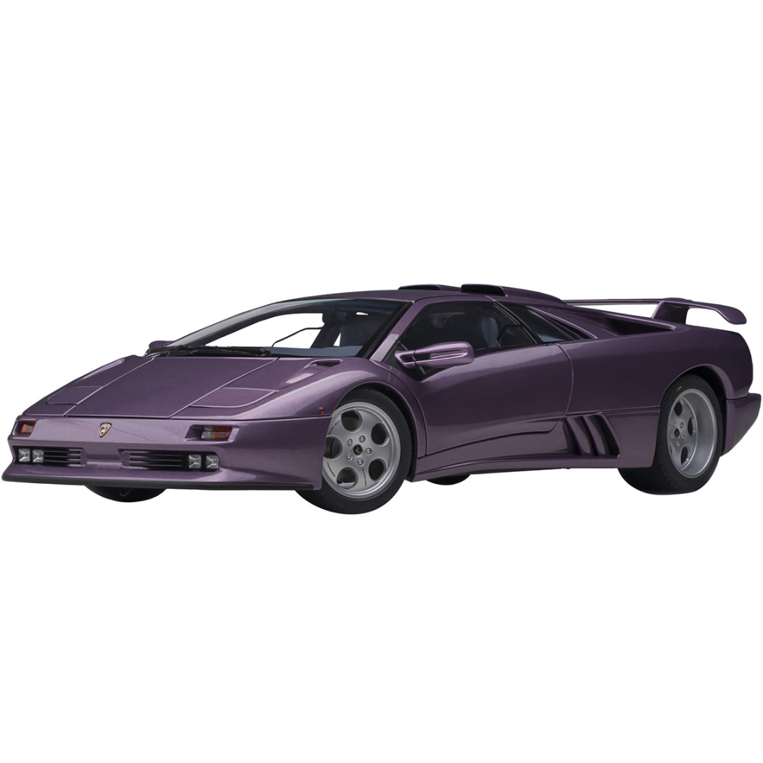 Lamborghini Diablo SE30 Jota Viola SE30 / Purple Metallic with Blue Interior 1/18 Model Car